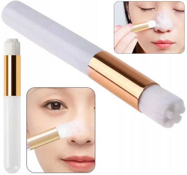 Perie compacta pentru curatarea genelor, Zola®, portabila, din plastic, 10 cm, alb/auriu Perie compacta pentru curatarea genelor, Zola®, portabila, din plastic, 10 cm, alb/auriu